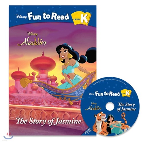 Disney Fun to Read Set K-15 / The Story of Jasmine (Aladdin) (Book+CD+WB)