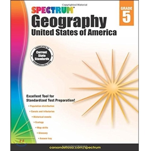 Spectrum Geography, Grade 5 United States of America