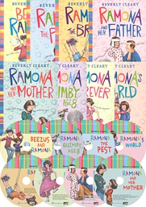 작가 Beverly Cleary&#039;s Ramona 시리즈 8종 (책 + MP3 오디오시디) 세트