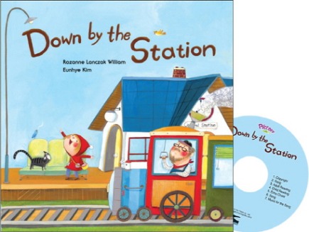 Pictory Set 마더구스 1-02 / Down by the Station (Book+CD)