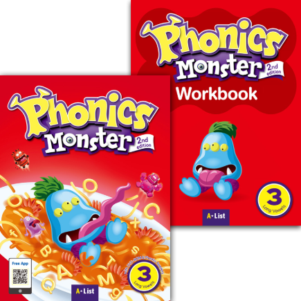 [A*List] Phonics Monster 3 Set (S/B+W/B) (2nd Edition)