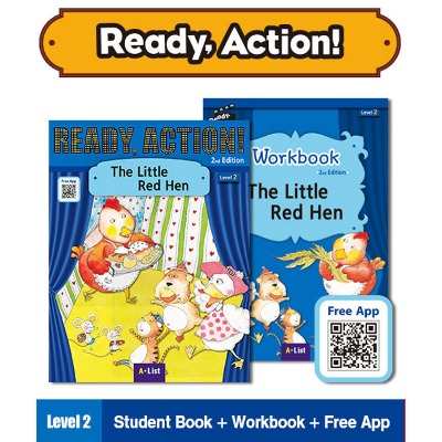 [New] Ready Action Level 2 / The Little Red Hen (SB+WB+QR)