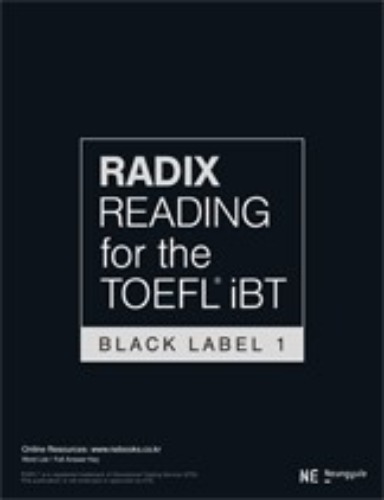 RADIX READING for the TOEFL iBT Black Label 1