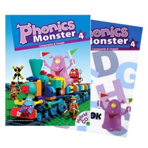 [A*List] Phonics Monster 4 Set (S/B+W/B) (1st Edition)