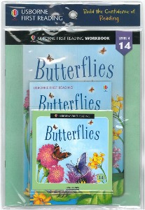 Usborn First Reading 4-14 / Butterflies (Book+CD+Workbook)