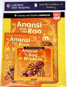 Usborn First Reading 1-05 / Anansi and the Bag of Wisdom (Book+CD+Workbook)
