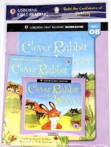 Usborn First Reading 2-08 / Clever Rabbit and the Wolves (Book+CD+Workbook)