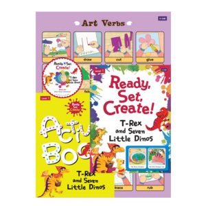 Ready, Set, Create! 1 / T-Rex and Seven Little Dinos  (Book+WB+CD+Wall Chart)