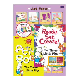 Ready, Set, Create! 1 / The Three Little Pigs  (Book+WB+CD+Wall Chart)