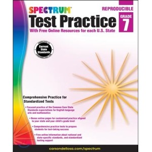 Spectrum Test Practice, Grade 7 With Free Online Resources for each U.S. State