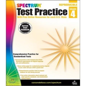 Spectrum Test Practice, Grade 4 With Free Online Resources for each U.S. State