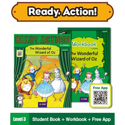 [New] Ready Action Level 3 / The Wonderful Wizard of Oz (SB+WB+QR)