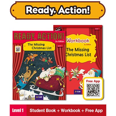 [New] Ready Action Level 1 / The Missing Christmas List (SB+WB+QR)